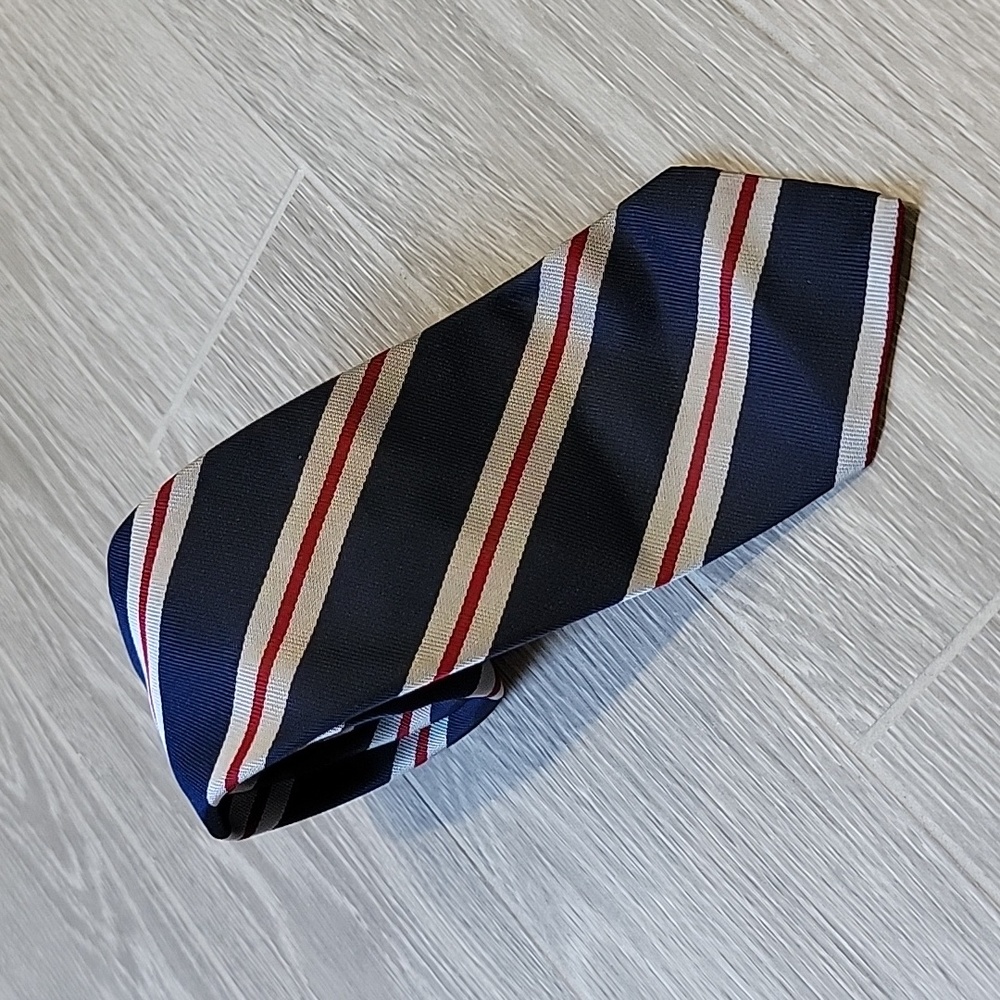 Vintage Christopher Hayes Striped Silk Tie